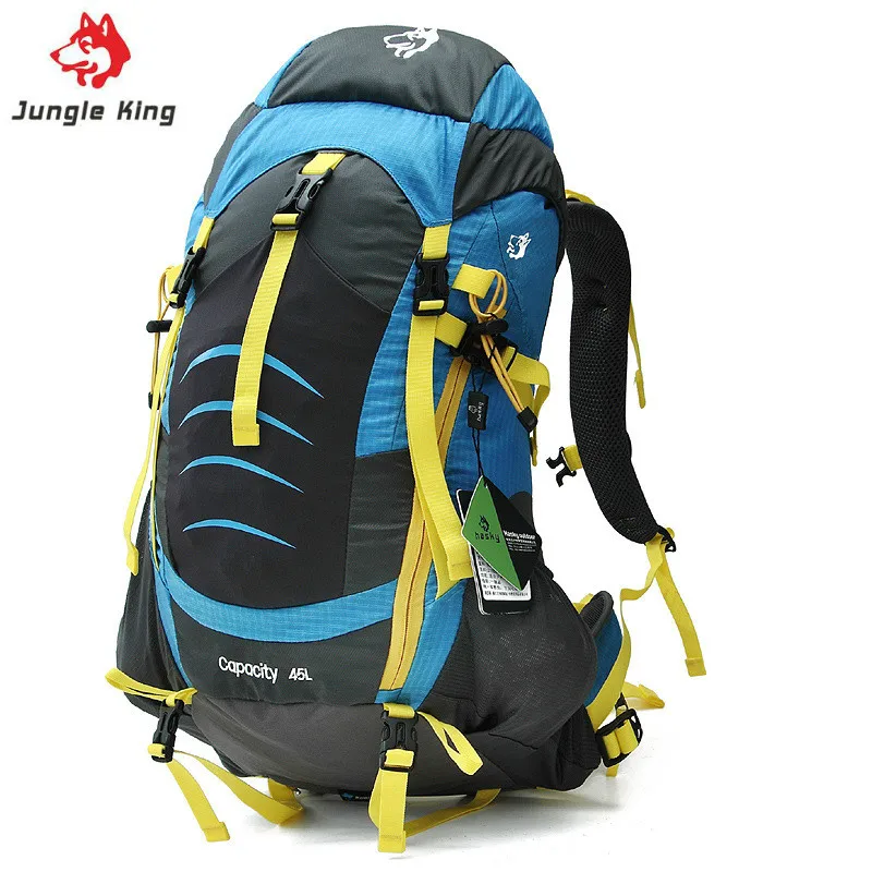 Jungle King 2017 new outdoor camping professional mountaineering bag shoulder waterproof anti tear sports backpack hiking bag45L