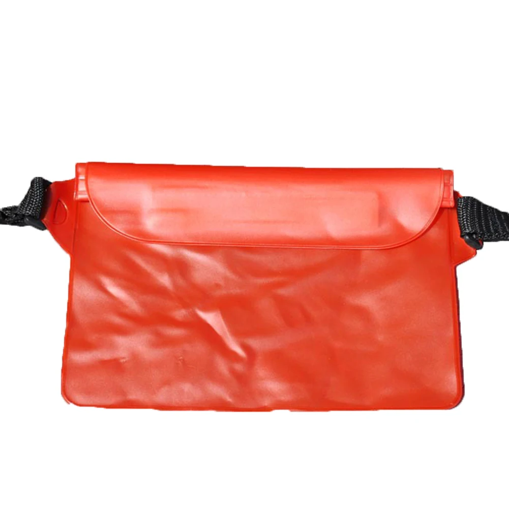 Водонепроницаемый сухой пакет открытый плавательный дрейфующий водонепроницаемый мешок сухой мешок унисекс ПВХ поясной чехол для телефона Защитная сумка для хранения - Цвет: Красный
