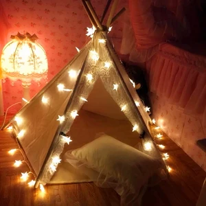 100 светодиоды звезды гирлянды светодиодные свет 10 м полосы AC разъем для вечерние дома девушка для женщин детская комната праздник рождеств - изображение