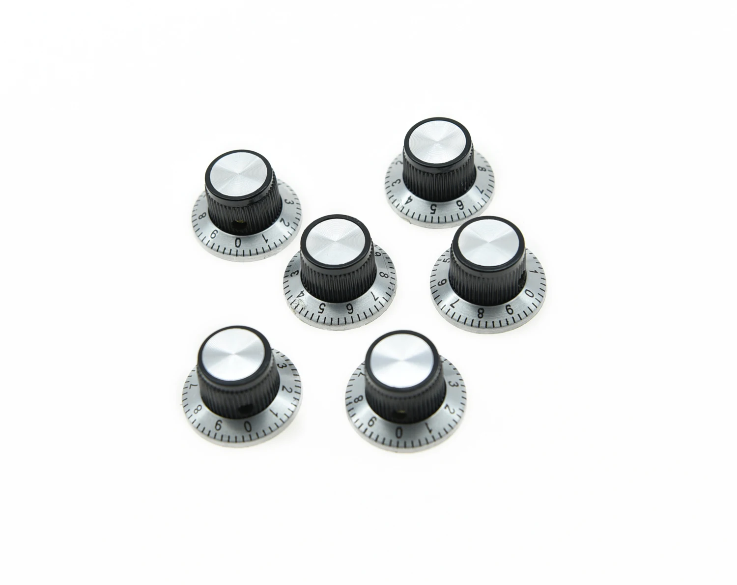 KAISH 12pcs Vintage Guitar Top Hat AMP Knob Effects Reflector Knobs