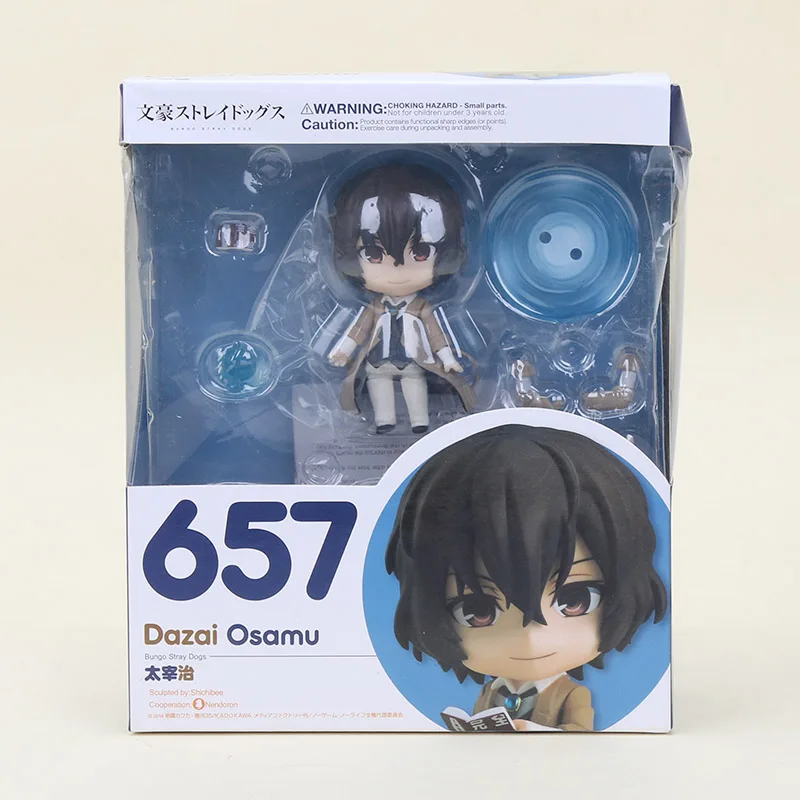 Аниме Фигурка Nendoroid figma Bungo бродячие собаки 657 676 Dazai Osamu Nakahara Chuya фигурка модель игрушки - Цвет: in box 657