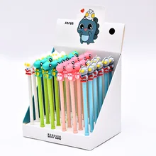 36 шт./лот Творческий мультфильм воин динозавр гелевая ручка подпись ручка для школы офиса поставить мальчиков поощрительный подарок