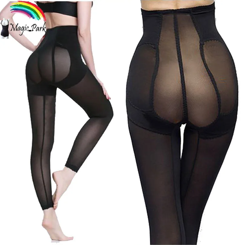 Mesh High Waist Sexy Underwear transparent Waist Legs Control Plus size