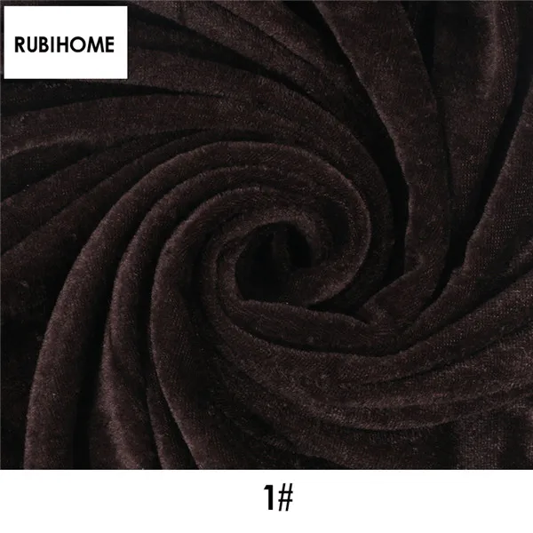 RUBIHOME(100x150 см/шт) велюровая плюшевая ткань для рукоделия шитья Лоскутная диванная Подушка занавеска материал домашний Декор ткань