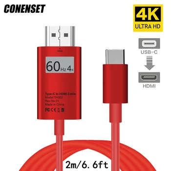 

Type C HDMI Cable USB C 3.1 to HDMI for Lenovo ThinkPad X1 2018 MacBook MacBook Pro samsung S8 S9 NOTE8 4K USB-C HDMI Adapter