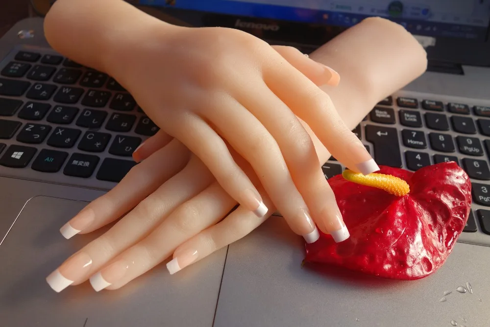 Solid SiliconFemale Hands font b Sex b font font b Doll b font Real Skin realistic