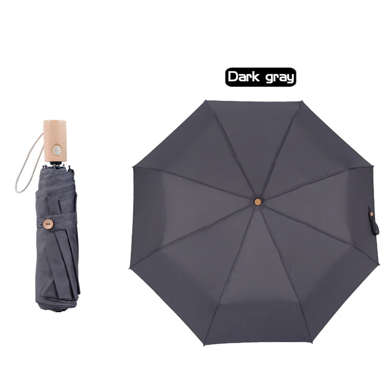 Bachon, зонт с деревянной ручкой, женский, складной, автоматический, женский, зонт от солнца, зонт, светильник, портативный, зонт, для дождя, для женщин