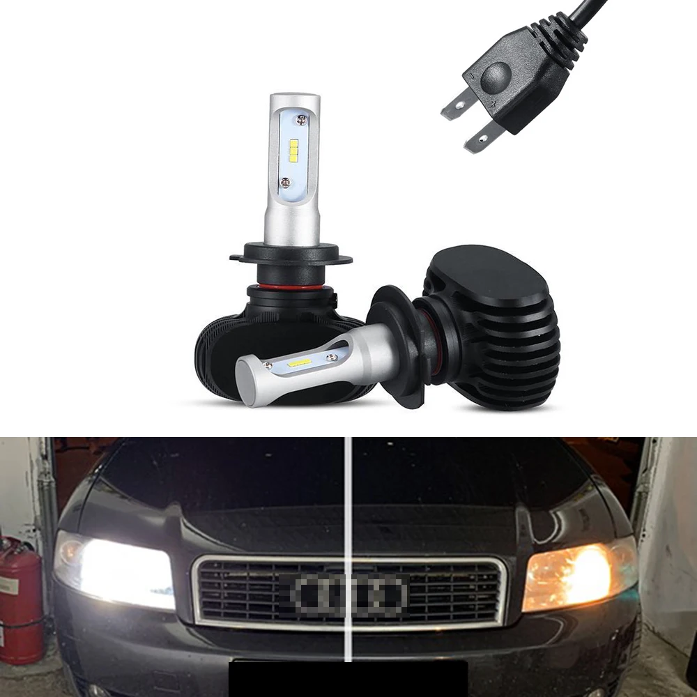 2x Canbus 6000k белый 8000lm H7 светильник наконечник для Audi A4 B6 (2004)|Фара авто в сборе| |