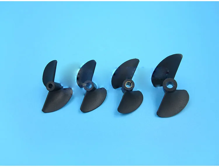 Hélices Para Barco RC - Nylon, 2 Palas, Eje 2 Mm, CW/CCW, Par