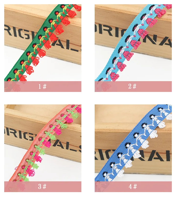 3   20M Ethnic Style Embroidery Ribbons Jacquard Lace Ribbon Clothing Decoration Satin Ribbons DIY Handmade Craft Gift Wrapping