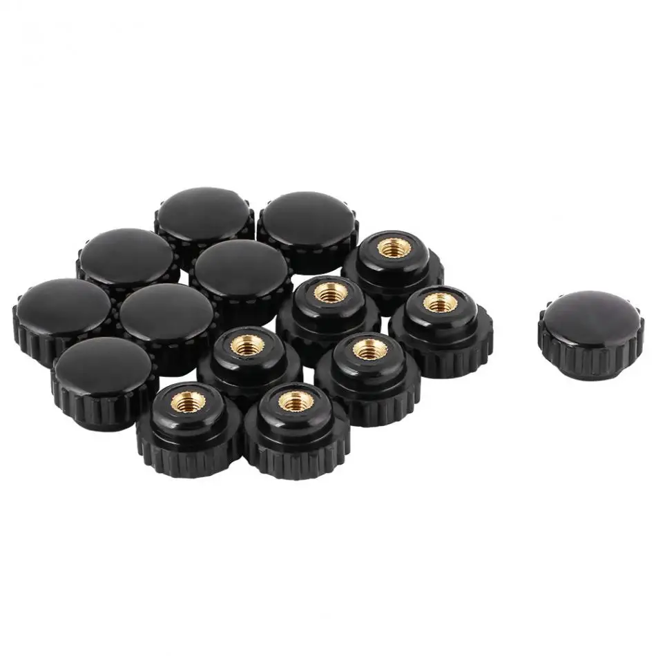 Buy 15pcs Universal Black Color Plastic Round Shape