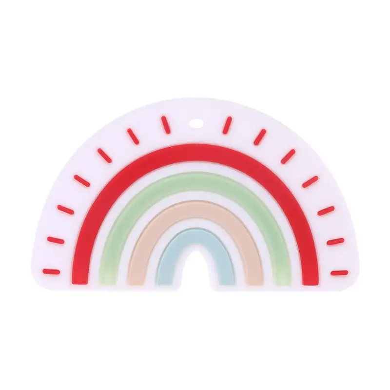 New Silicone Rainbow Tooth Gel Baby Teether Infant Newborn Chews Pacifier Chain Early Learning Toys New Silicone Rainbow Tooth Gel Baby Teether Infant Newborn Chews Pacifier Chain Early Learning Toys