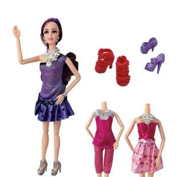 

2020 latest doll princess 11.5 "fashion doll accessories dress comb combination set girl best gift interactive toy