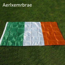 Frete grátis aerlxemrbrae bandeira irlanda 90*150 cm/3*5 pés grande pendurado irlanda eire bandeira nacional país bandeira