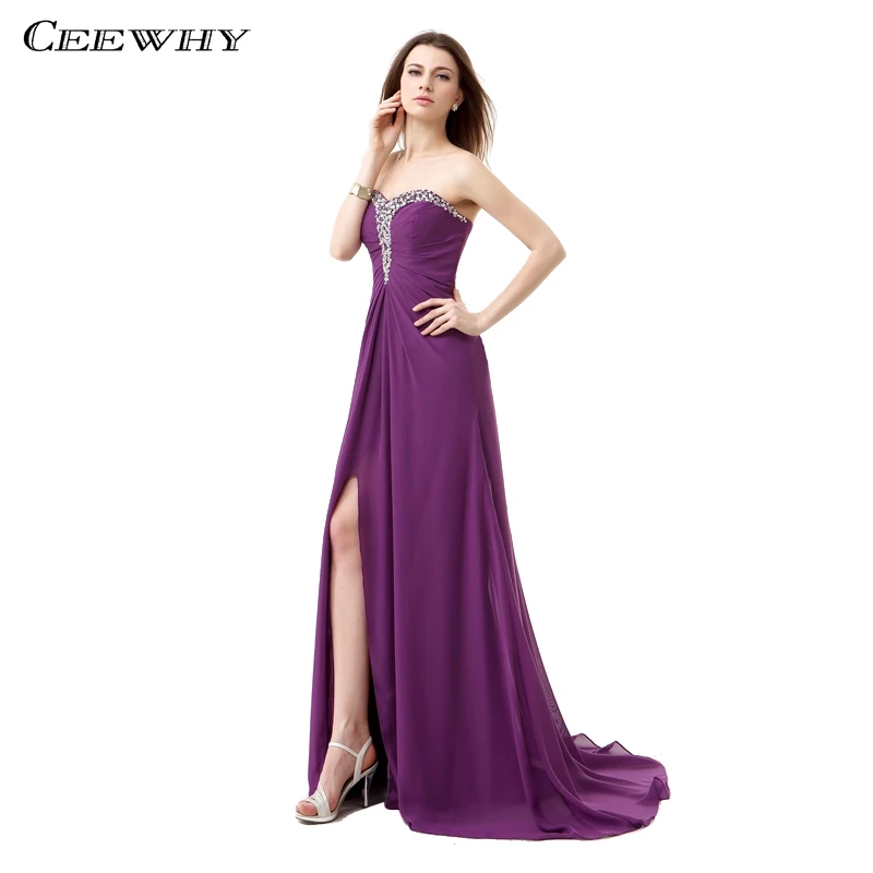 purple gala dress