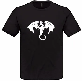 

T-Shirts 2019 Clothes Printing Create Your Own T Shirt Dragon Fantasy Mythical Photo Tee Shirts Cotton Men Hoodies