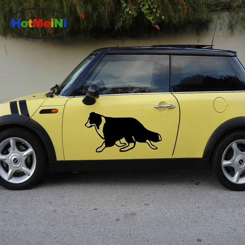 

HotMeiNi 2 X Pet Animals Man's Friend Scotland Border Collie Dog Car Sticker Truck SUV Kayak Canoe Car Cover Vinyl Decal 9 Color