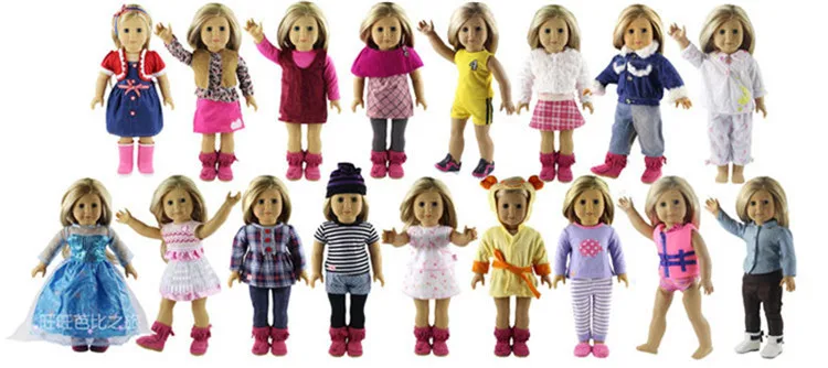 Лидер продаж разнообразных красивых платьев наряд для 18 дюймов американская кукла A1