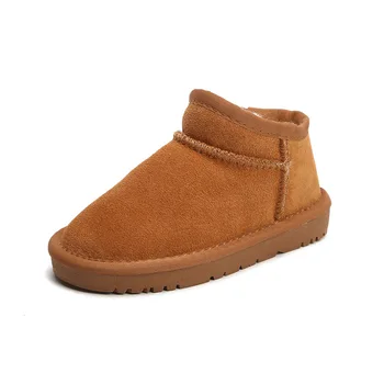 

SFX-006 New Winter Children's Princess Shoes Christmas Slip-on Warm Shoes Girls Plush Toddler Boy Snow Boots 21-33