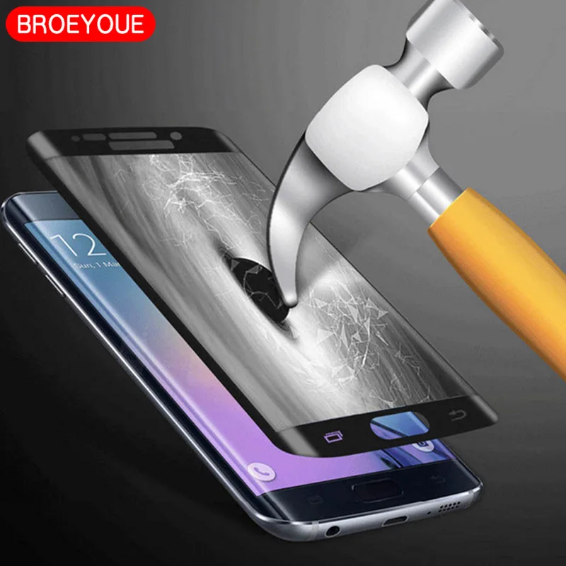 Aliexpress.com : Buy BROEYOUE Tempered Glass Film For Samsung Galaxy S7 S6 Edge S8 S9 Plus For