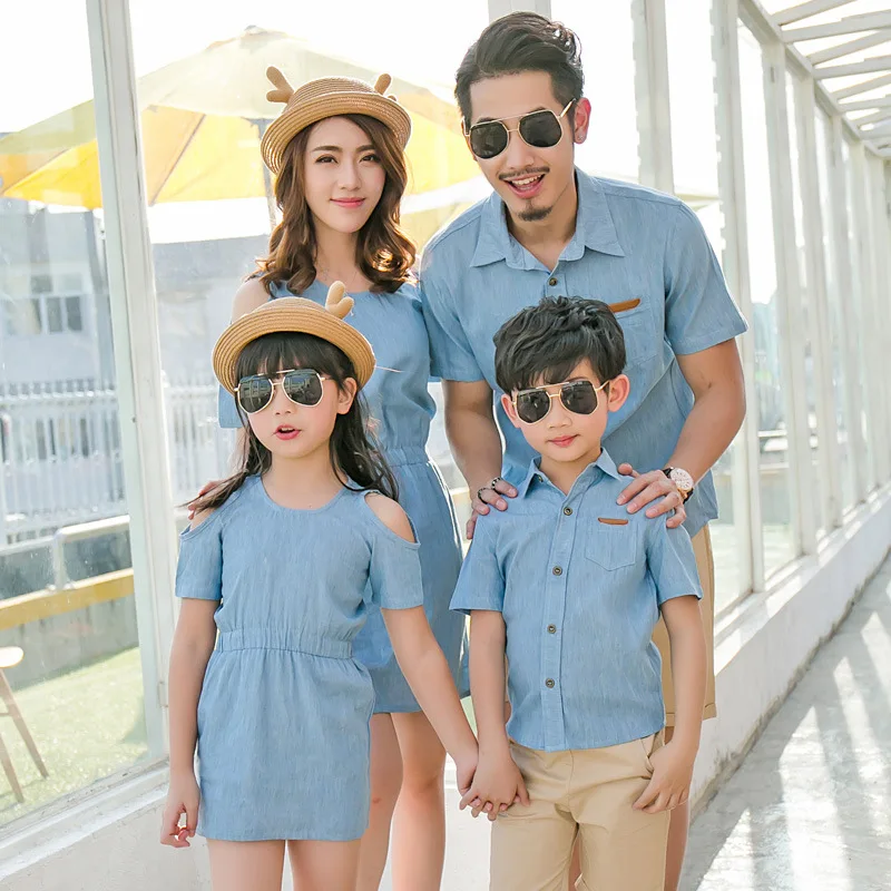 son and daughter matching outfits