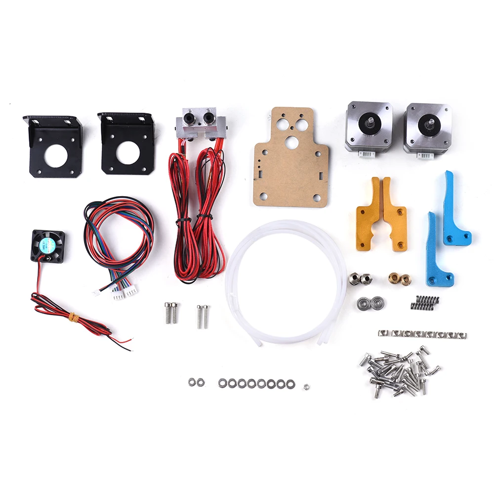 

TEVO Dual Extruder Upgrade Full Kits Dual Extruder & 3010 Cooling Fan & 2 * Steps Motor for 3D Printer