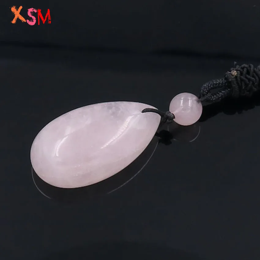 Женские аметисты из натурального камня xinshangmie трендовые розовые кулоны в форме