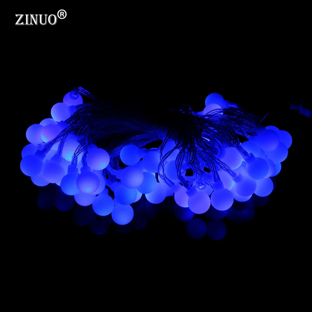 ZINUO 10M 60LED Globe Ball String Lights New Year Decoration Fairy Lights For Bedroom Illumination Christmas Decorations Garland ZINUO 10M 60LED Globe Ball String Lights New Year Decoration Fairy Lights For Bedroom Illumination Christmas Decorations Garland