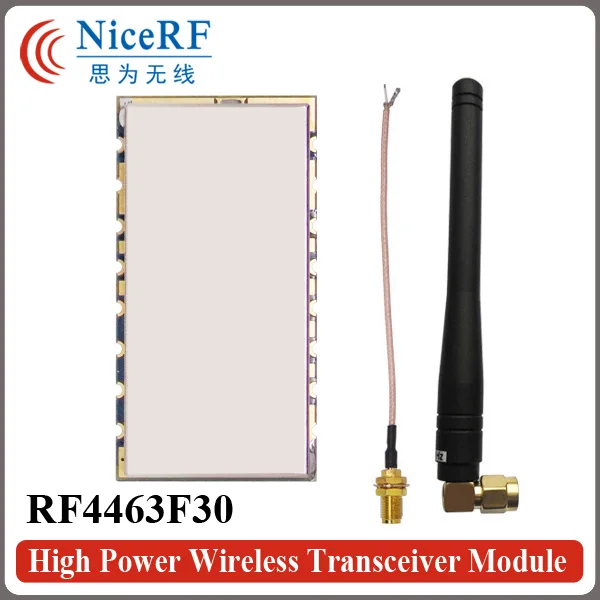 

Free Shipping- RF4463F30 1W 30dBm High Power SI4463 433MHz SPI Interface FSK Wireless Transceiver Module