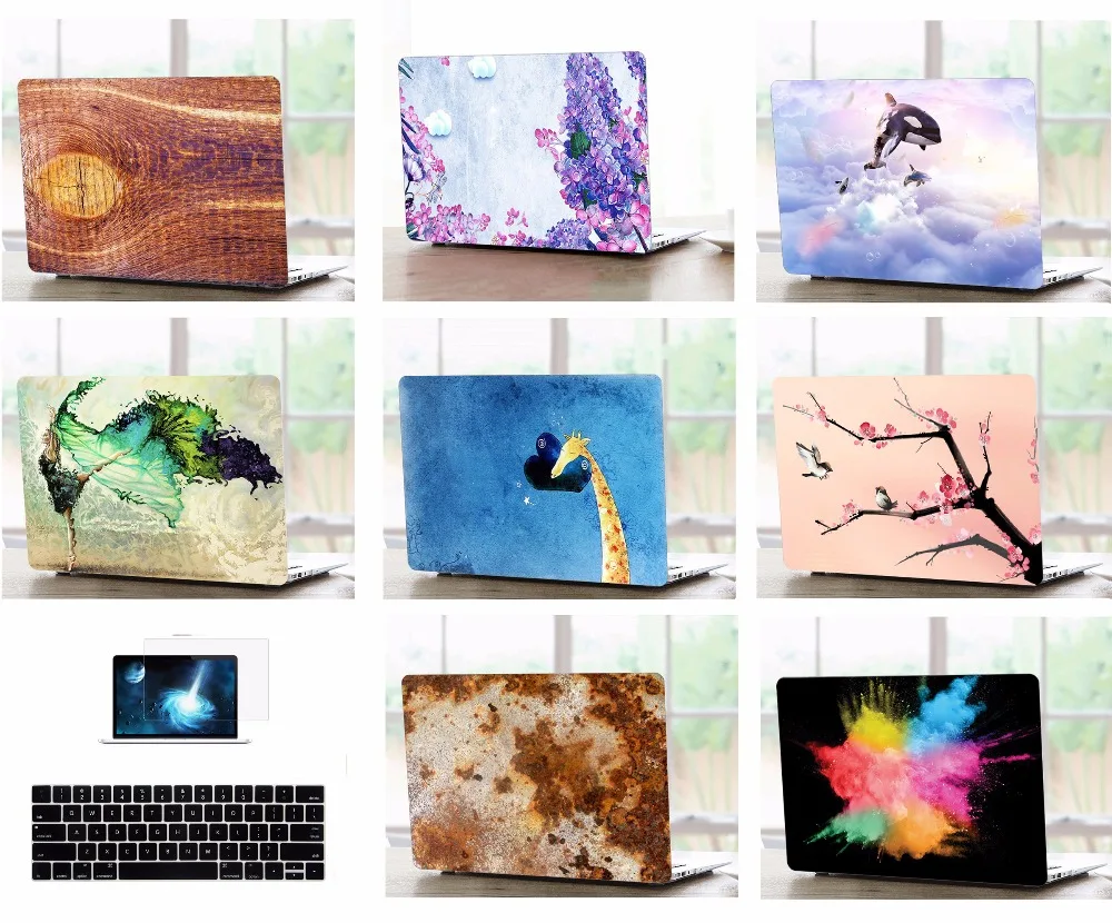 Laptop Hard Shell Case Keyboard Cover LCD Film Screen Protector Set For font b Apple b