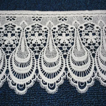 

1 Yard Lace Ribbon Trims for Costumes Sofa Home Textiles Curtain Trimmings Dress Edge Applique Polyester 12 cm