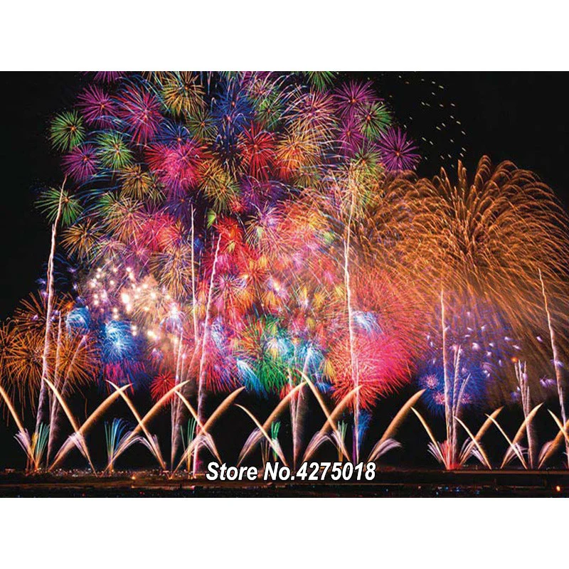 

5d diy diamond painting cross stitch full square diamond embroidery night fireworks mosaic needleworks home decor SD612