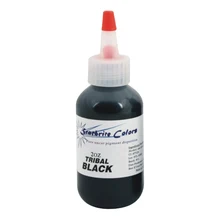 Племенной черного цвета перманентного макияжа, пигментных 60 мл/бутылки(2 унц.) Косметический татуировки чернила, краска 5 шт./лот