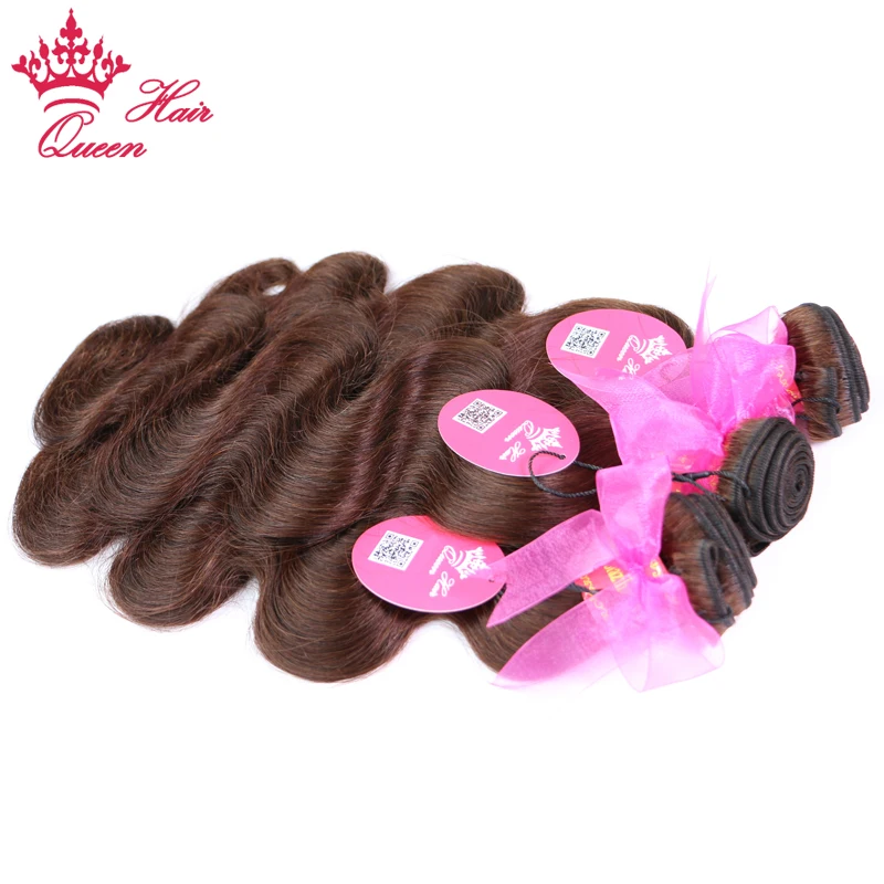 Queen Hair Products Brazilian Body Wave 100% Human Hair Remy #2 Natural Brown Color 12\ Queen Hair Products Brazilian Body Wave 100% Human Hair Remy #2 Natural Brown Color 12\