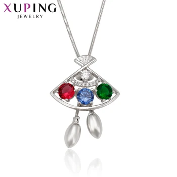 

Xuping Fashion Charm Style Geometric Shape Long Necklace for Women Christmas Chain Jewelry Gifts S74-44126