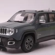 1:18 литая под давлением модель для Jeep Renegade Серый внедорожник сплав игрушечный автомобиль миниатюрная коллекция подарок