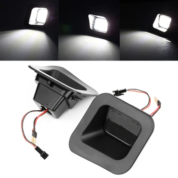 

2 pieces For Dodge Ram 1500 2500 3500 LED Rear License Plate Lights Canbus Error Free Number Plate Lights SMOKED LEN 2003-2018