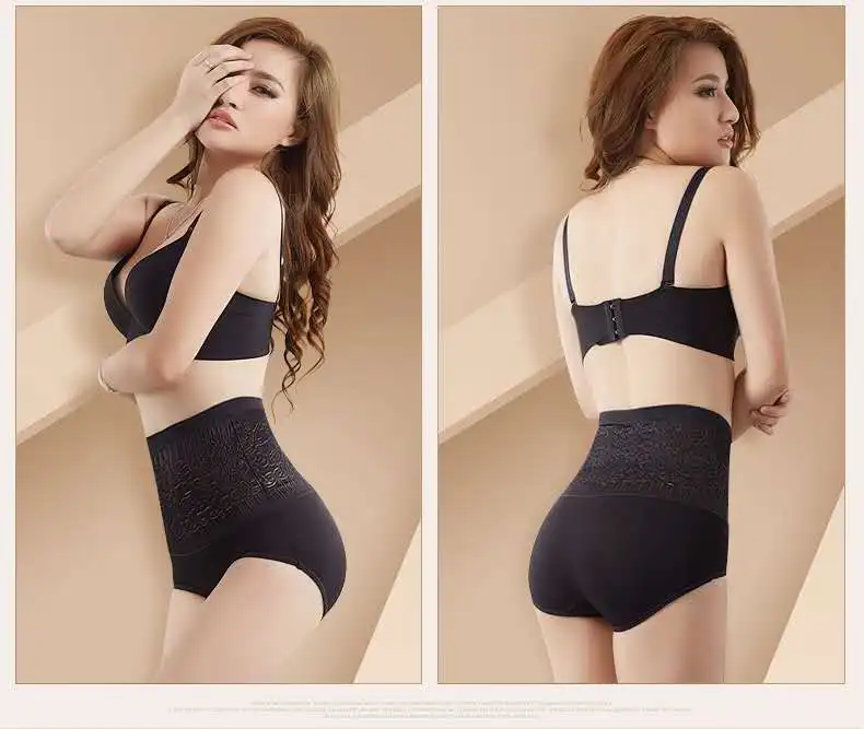 Slimgirl женские хлопковые трусики Body Shaper с высокой талией эластичные плавки 1or 3 шт./лот Нижнее белье женские большие размеры Нижнее белье L XL XXL