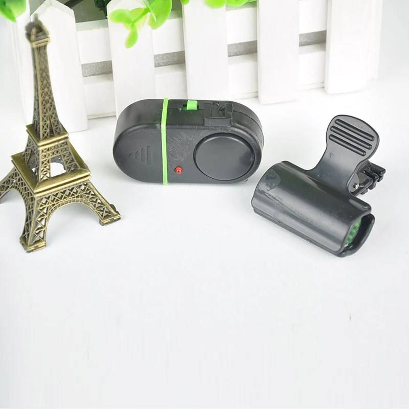 

Fishing LED Light Electronic Fish Bite Strike Sound Alarm Bell Alert Clip-On Fishing Rod Pole Tackle Portable Easily Installed