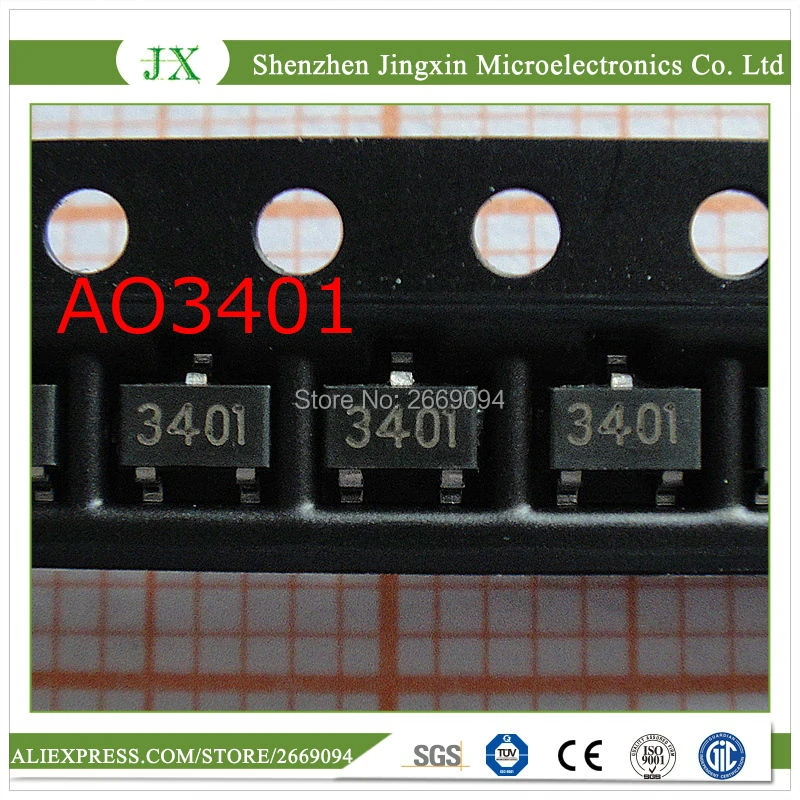 SI2300 SOT-23 AO3400 AO3401 100 pcs SI2302 MOSFET Transistor Assortment S12301