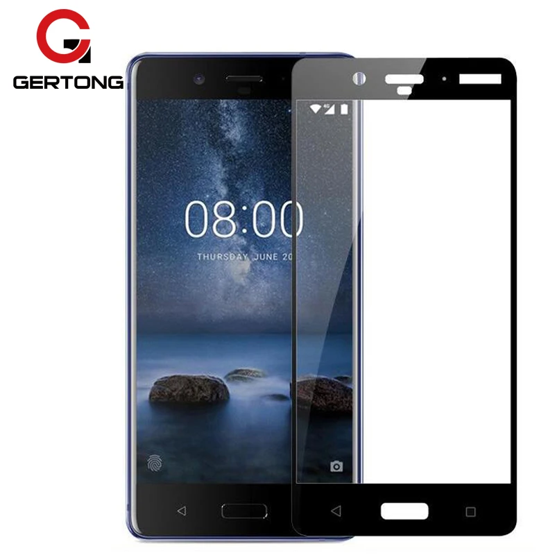 Закаленное стекло 9H с полным покрытием для Nokia 6 5 8 3 2 7 Plus X6 X5 2018 9 1 защита экрана