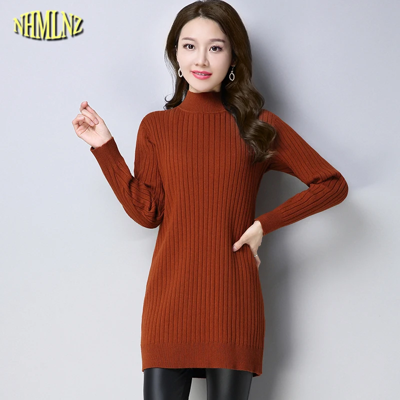 Autumn Winter Women Sweaters Hot models Fashion Korean style Long Women Clothing Plus size 