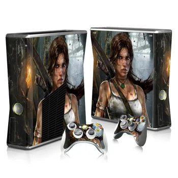 

Vinyl Skin Sticker Protector for Microsoft Xbox 360 Slim and 2 controller skins stickers Decal Fast Shipping