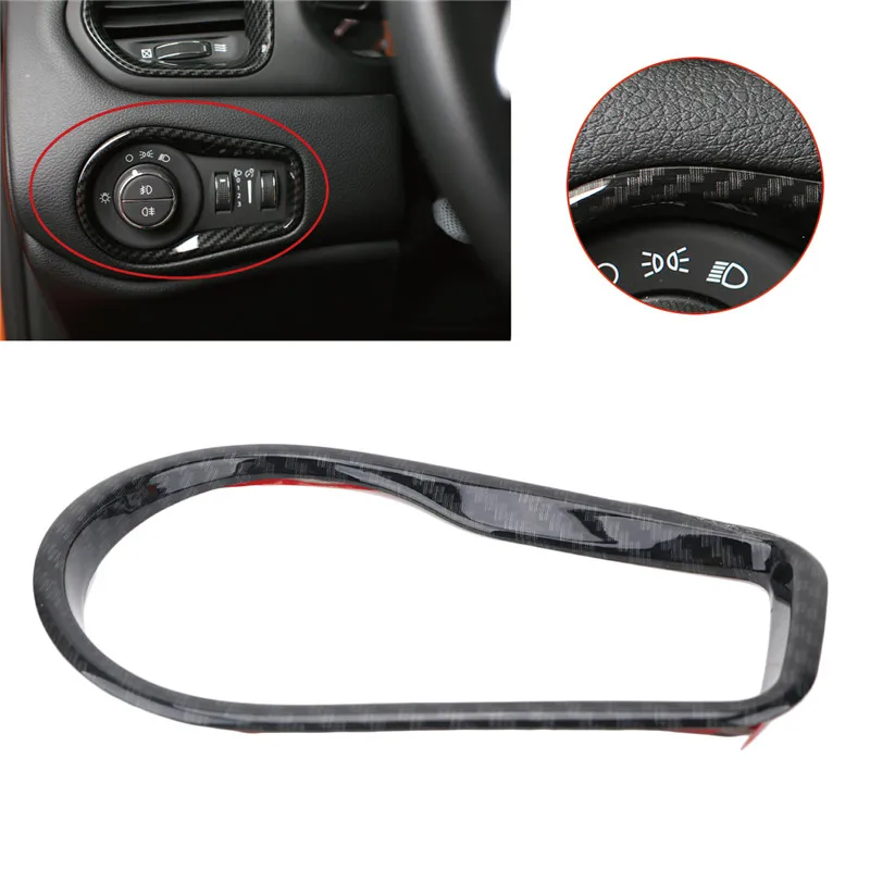 WISENGEAR для Jeep Renegade углеродная дверь динамик крышка наклейка GPS Даш рама