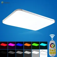 NEW Modern LED Ceiling Light With 2.4G RF Remote Group Controlled Dimmable Color Changing Lamp For Livingroom Bedroom