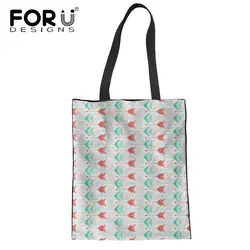 FORUDESIGNS/модные выстрел в воде узор складной мешок Recycle Eco многоразового сумка Tote складной чехол большой Сумки