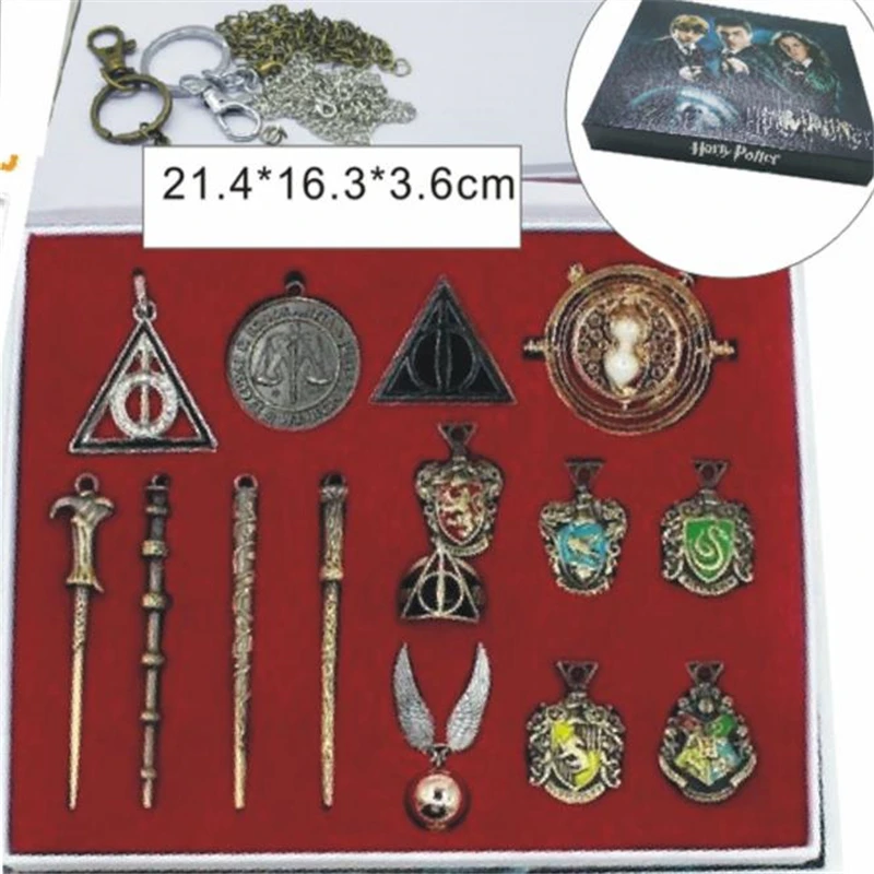 Хэллоуин персонаж одевается игра Волшебная школьная палочка волшебная палочка Волдеморт ожерелье в коробке набор Нарцисса Дамблдор коллекция