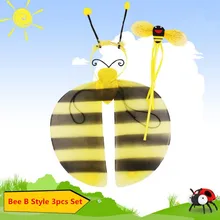 Ободок с крыльями пчелы, божьей коровки, волшебные палочки, реквизит для выступлений, подарок для девочек, декор для Хеллоуин-вечеринки, Рождественский Костюм