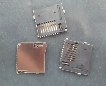 

50PCS/LOT TF card connector, micro sd card connector, memory deck son, TF card sets with self-bomb