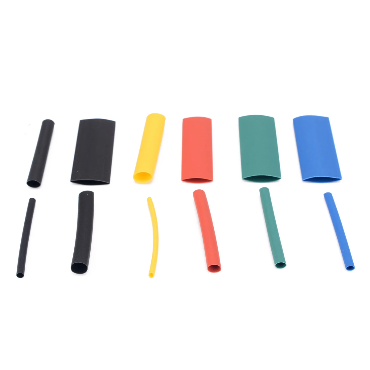 

530pcs 2:1 Polyolefin Heat Shrink Tubing Tube Assortment Cable Sleeving Kit Set with Plastic Box